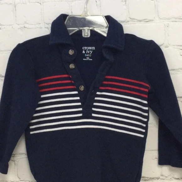 Crown & Ivy Baby 18M Long Sleeve Onesie - Picture 3 of 6